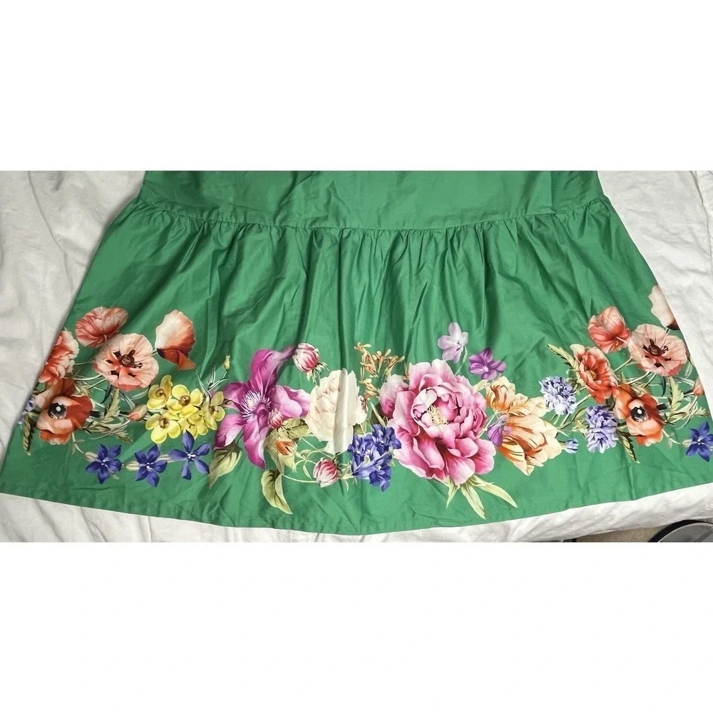 Women's Floral Midi Dress Size S Tie Strap Smocked Back Feminine Spring Resort